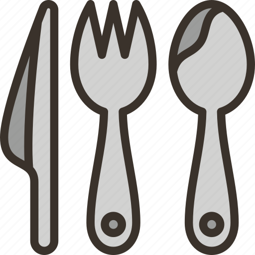 Cutlery, fork, knife, spoon, serving icon - Download on Iconfinder