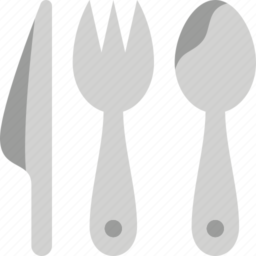 Cutlery, fork, knife, spoon, serving icon - Download on Iconfinder