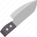knife, cut, blade, butcher, cooking