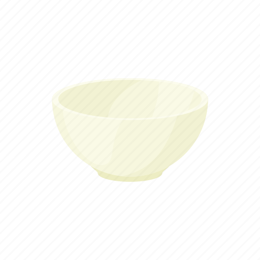 Bowl, cartoon, ceramic, dish, nutrition, recipe, white icon - Download on Iconfinder