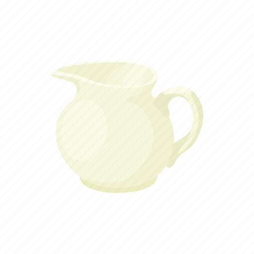 Cartoon, container, drink, empty, jug, utensil, white icon - Download on Iconfinder
