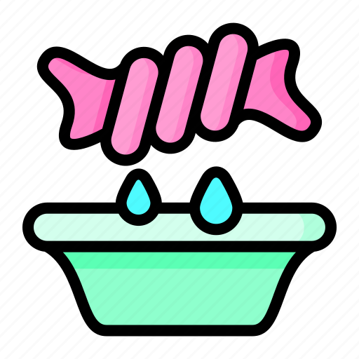 Washing, twist, cloth, water, towel icon - Download on Iconfinder