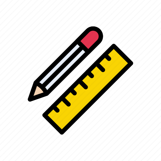 Measure, pencil, ruler, scale, tailor icon - Download on Iconfinder