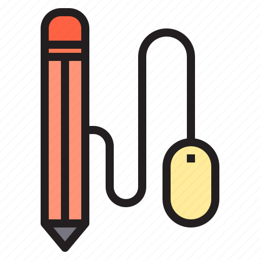Education, learning, mouse, pencil, school icon - Download on Iconfinder