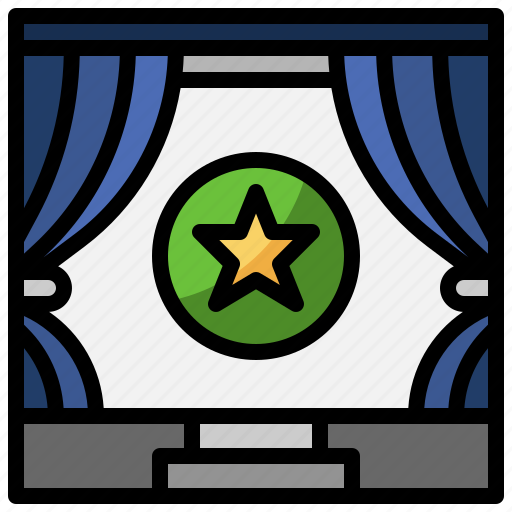 Curtain, curtains, entertainment, stage, theater, theatre icon - Download on Iconfinder