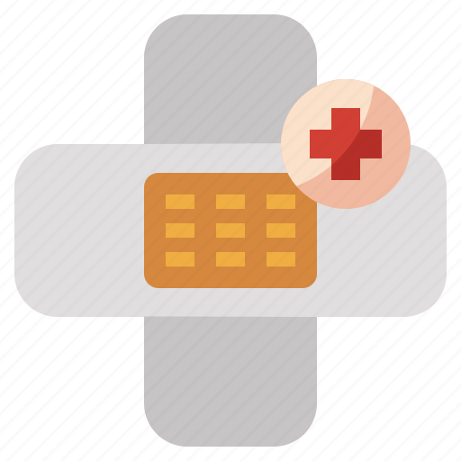 Aid, band, health, hospital, medical, patch, wound icon - Download on Iconfinder