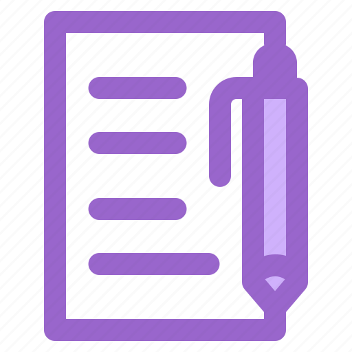 Exam, examination, knowledge, lecture, paper, study, writing icon - Download on Iconfinder