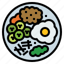 bibimbab, bibimbap, food, korea, traditional