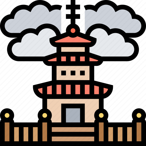 Pagoda, temple, oriental, architecture, traditional icon - Download on Iconfinder