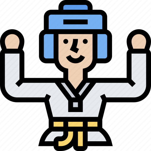 Taekwondo, martial, fight, sports, exercise icon - Download on Iconfinder