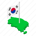 isometric, object, republickorea, sign