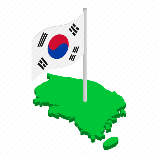 Isometric, object, republickorea, sign icon - Download on Iconfinder