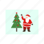 christmas, tree, decoration, santa, festival 