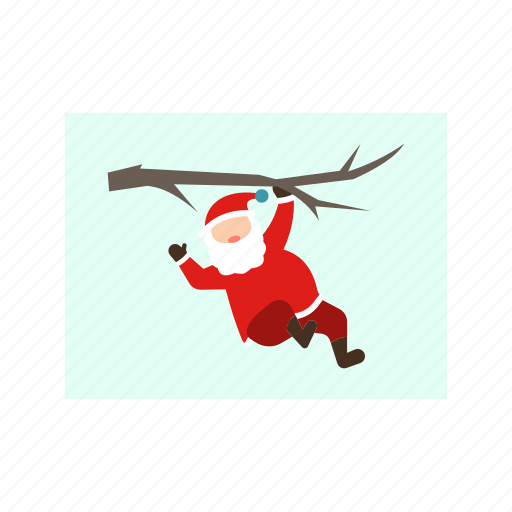 Hanging, tree, christmas, santa, claus icon - Download on Iconfinder