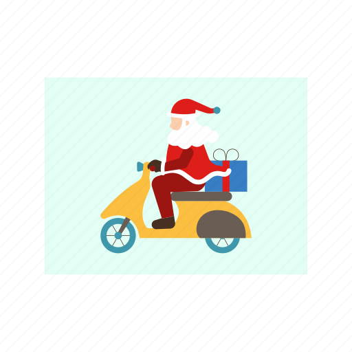 Scooter, gift, presents, christmas, santa icon - Download on Iconfinder