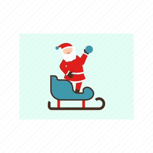 Sledge, ice, snowy, christmas, santa icon - Download on Iconfinder