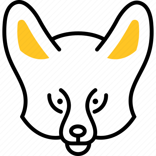 Animal, fox, fennec, jackal, coyote icon - Download on Iconfinder