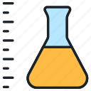 lab, science, flask, experiment, laboratory, level, solution