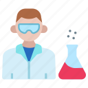 lab, science, flask, experiment, laboratory, scientist, male, man