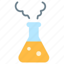 lab, science, flask, experiment, laboratory, solution, smoke