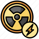 alert, energy, industry, nuclear, radiation, radioactive, signaling