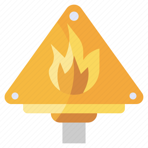 Alert, fire, flames, flammable, sign, signaling, warning icon - Download on Iconfinder