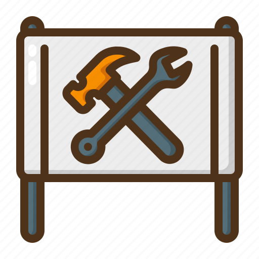 Banner, tool, hammer, wrench icon - Download on Iconfinder