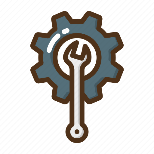 Construction, wrench, cogwheel, repair icon - Download on Iconfinder