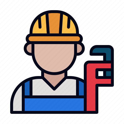 Plumber, plumbing, water, service, people, profession, jobs icon - Download on Iconfinder