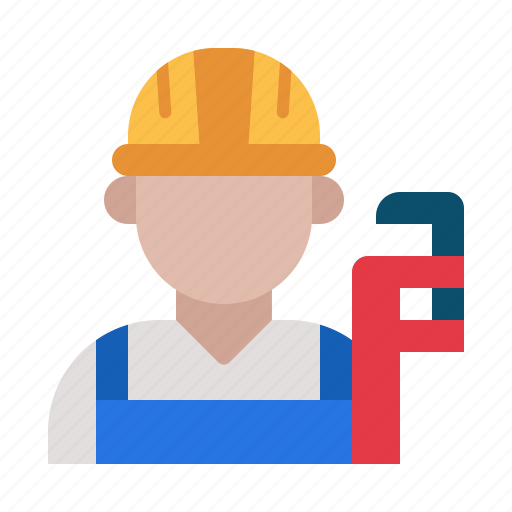 Plumber, plumbing, labor, water, service, profession, construction icon - Download on Iconfinder