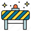 barrier, caution, construction, obstacle, security 