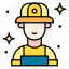 avatar, construction, labor, mechanic, user 