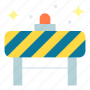 barrier, caution, construction, obstacle, security