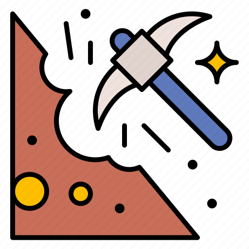 Mining, pickaxe, stone, equipment, tools icon - Download on Iconfinder