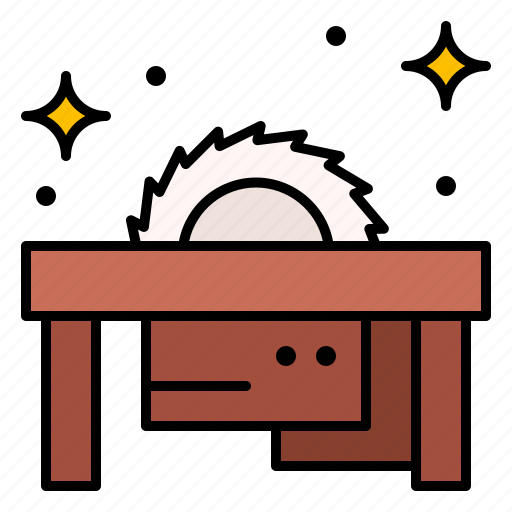 Carpentry, circular, saw, industrial, construction, electronics icon - Download on Iconfinder
