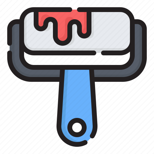 Construction, tools, edit, miscellaneous, brush, paint roller, art and design icon - Download on Iconfinder