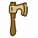 axe, hatchet, chopping, woodcutter, weapon, tool, construction and tools