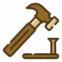 hammer, repair, improvement, equipment, construction and tools