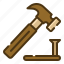 hammer, repair, improvement, equipment, construction and tools 