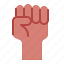 hand, fist, gesture, worker, labor, labour, labor day