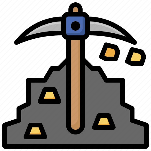 Pickaxe, construction, and, tools, equipment, garden, farm icon - Download on Iconfinder
