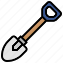 shovel, construction, tools, utensils, home, repair, gardening