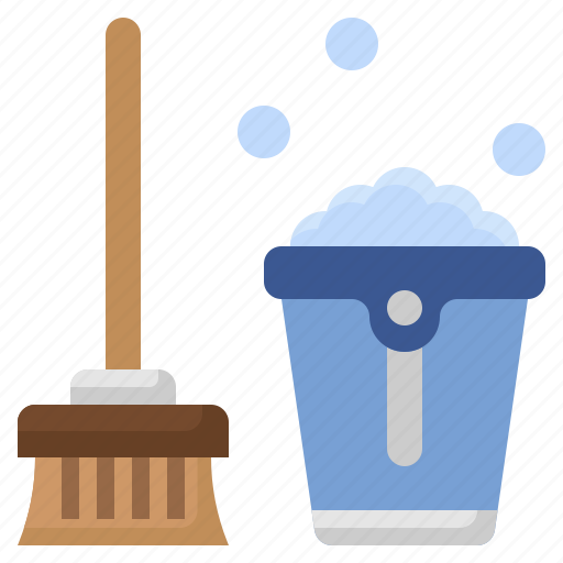 Cleaning, tools, mop, housekeeping, bucket, construction, miscellaneous icon - Download on Iconfinder