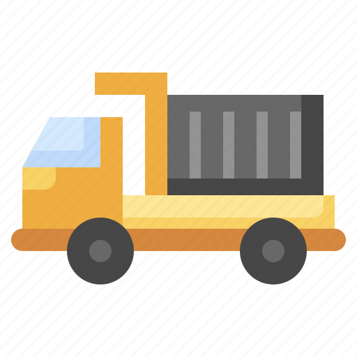 Dump, truck, construction, and, tools, transportation, automobile icon - Download on Iconfinder