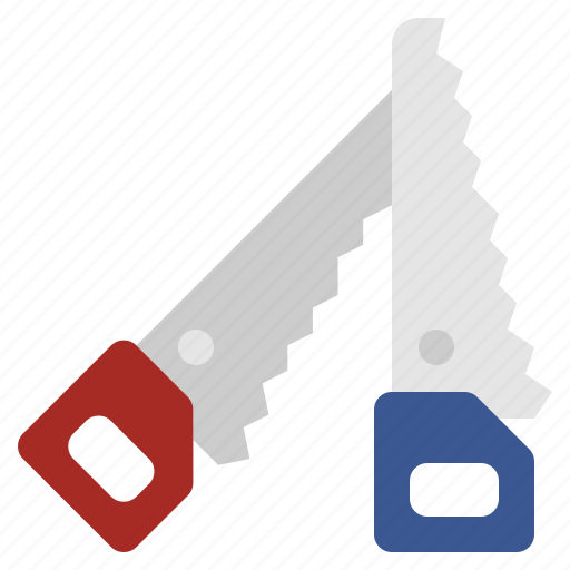 Handsaw, wood, home, repair, construction, and, tools icon - Download on Iconfinder