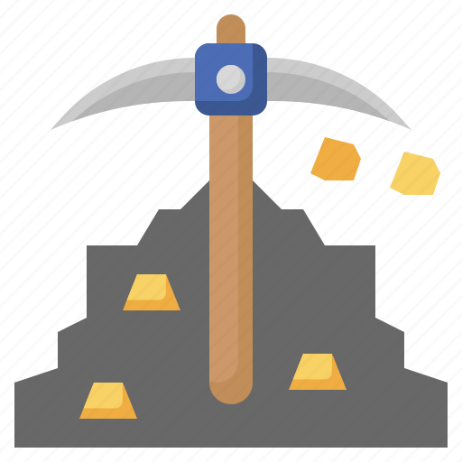 Pickaxe, construction, and, tools, equipment, garden, farm icon - Download on Iconfinder