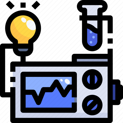 Bulb, education, experiment, light, monitor, test, tube icon - Download on Iconfinder