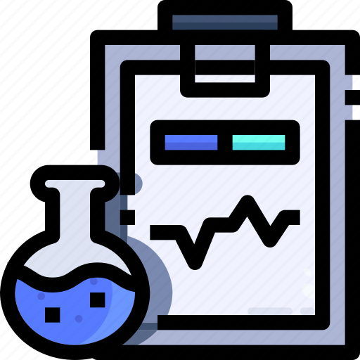 Clipboard, experiment, flask, hospital, lab, research, result icon - Download on Iconfinder