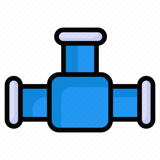 Pipe, water, tube, pipeline, plumbing, construction icon - Download on Iconfinder