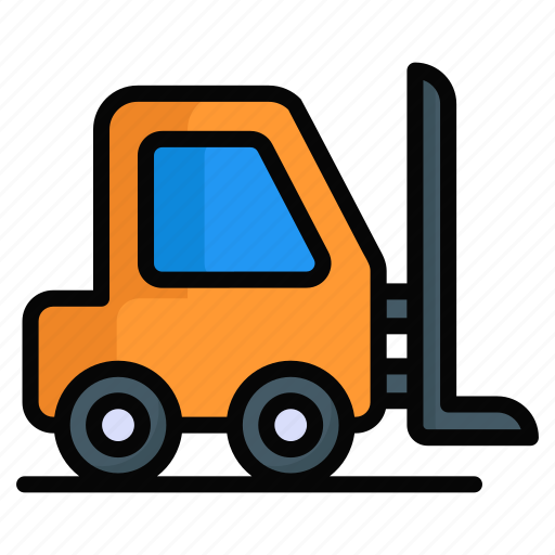 Forklift, lifter, lifting, loader, shipping, truck, fork lift icon - Download on Iconfinder
